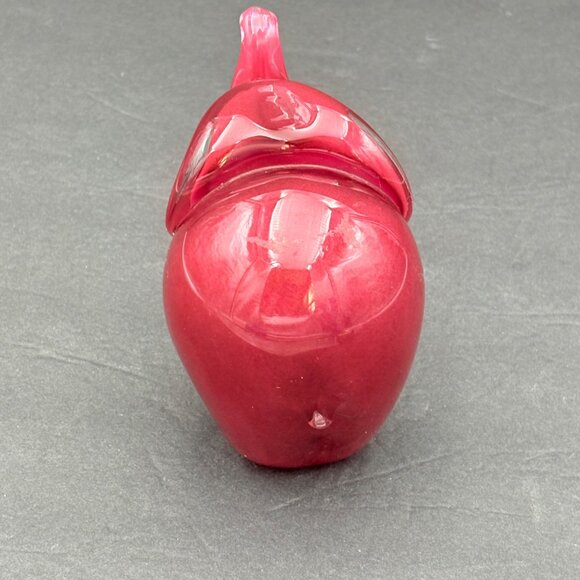 Handcrafted Glass Elephant Figurine Pink Lucky Trunk Up Paperweight Art Deco‎ - Picture 8 of 12